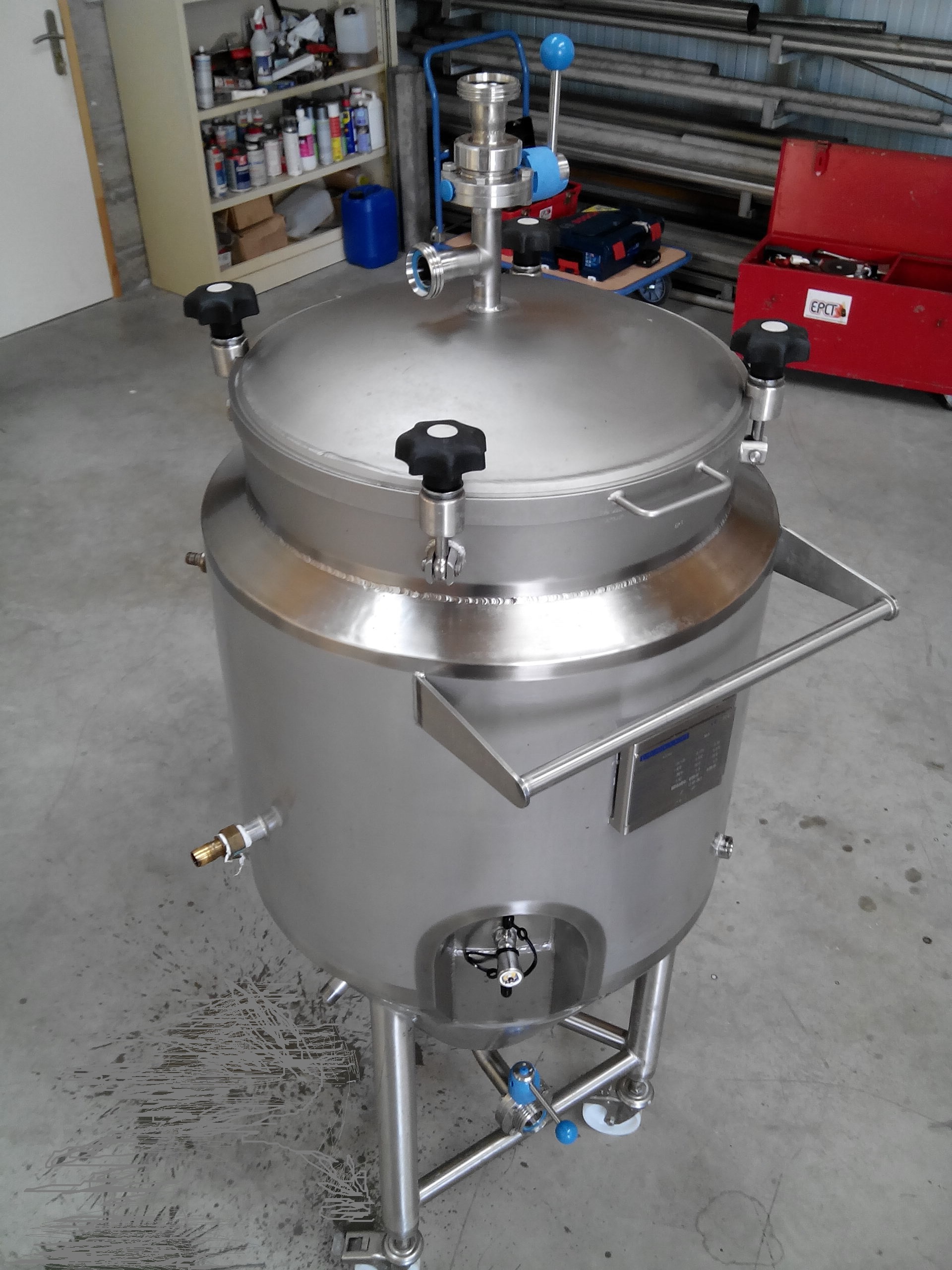 chaudronnerie cuve à houblon modifiée